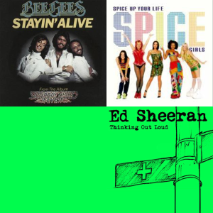 Spice Girls - Thinking out loud, Wannabe en Stayin alive