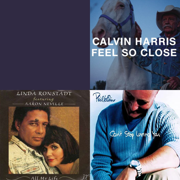 John Legend en Phil Collins en Calvin Harris - All My Life en Can't stop loving you en Feel so close