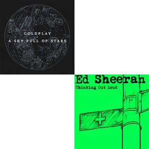 Ed Sheeran en Coldplay - Thinking Out Loud en A sky full of stars